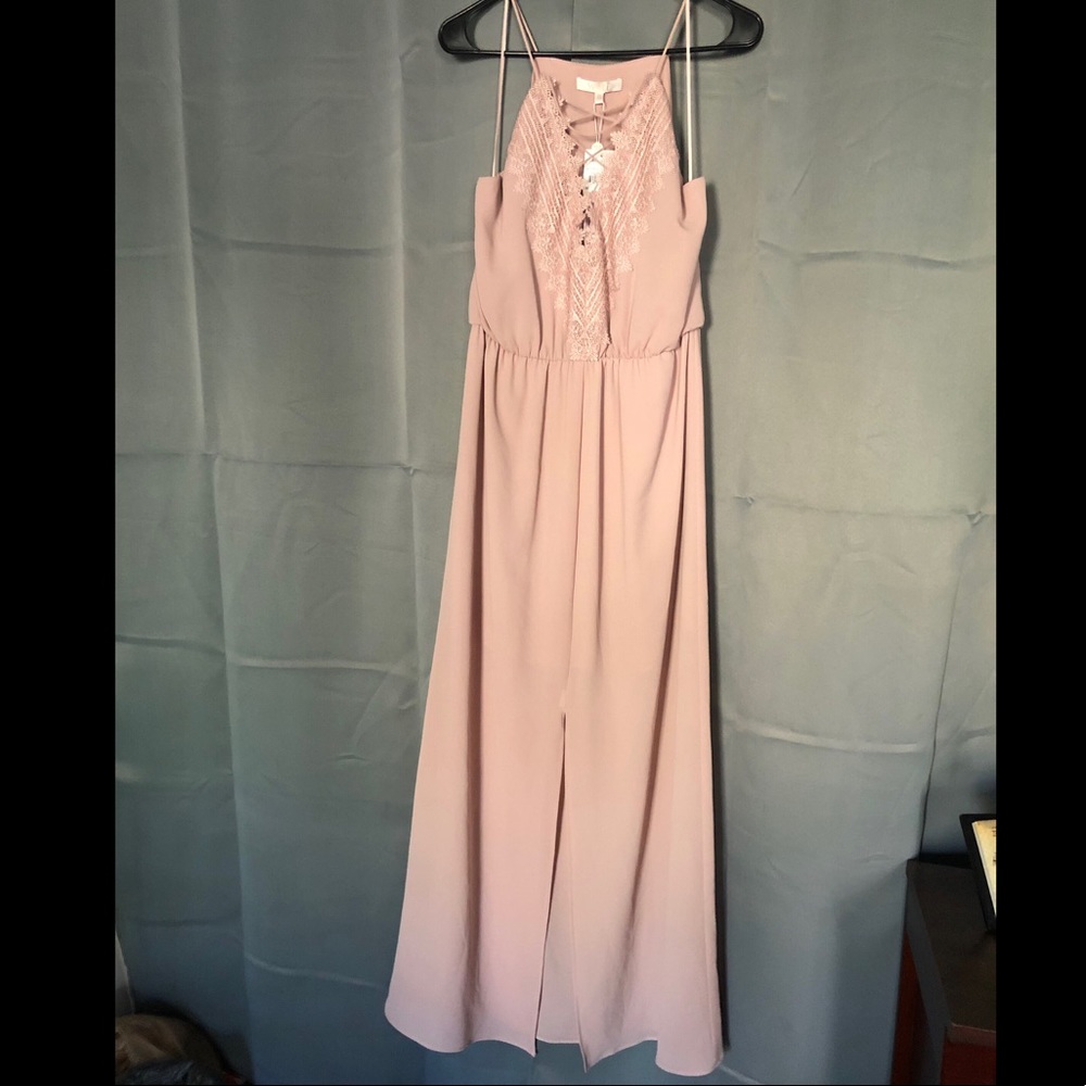 WAYF pink maxi dress. new with tags